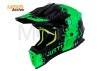Шлем (кроссовый) JUST1 J38 MASK Hi-Vis, зеленый/серый/черный